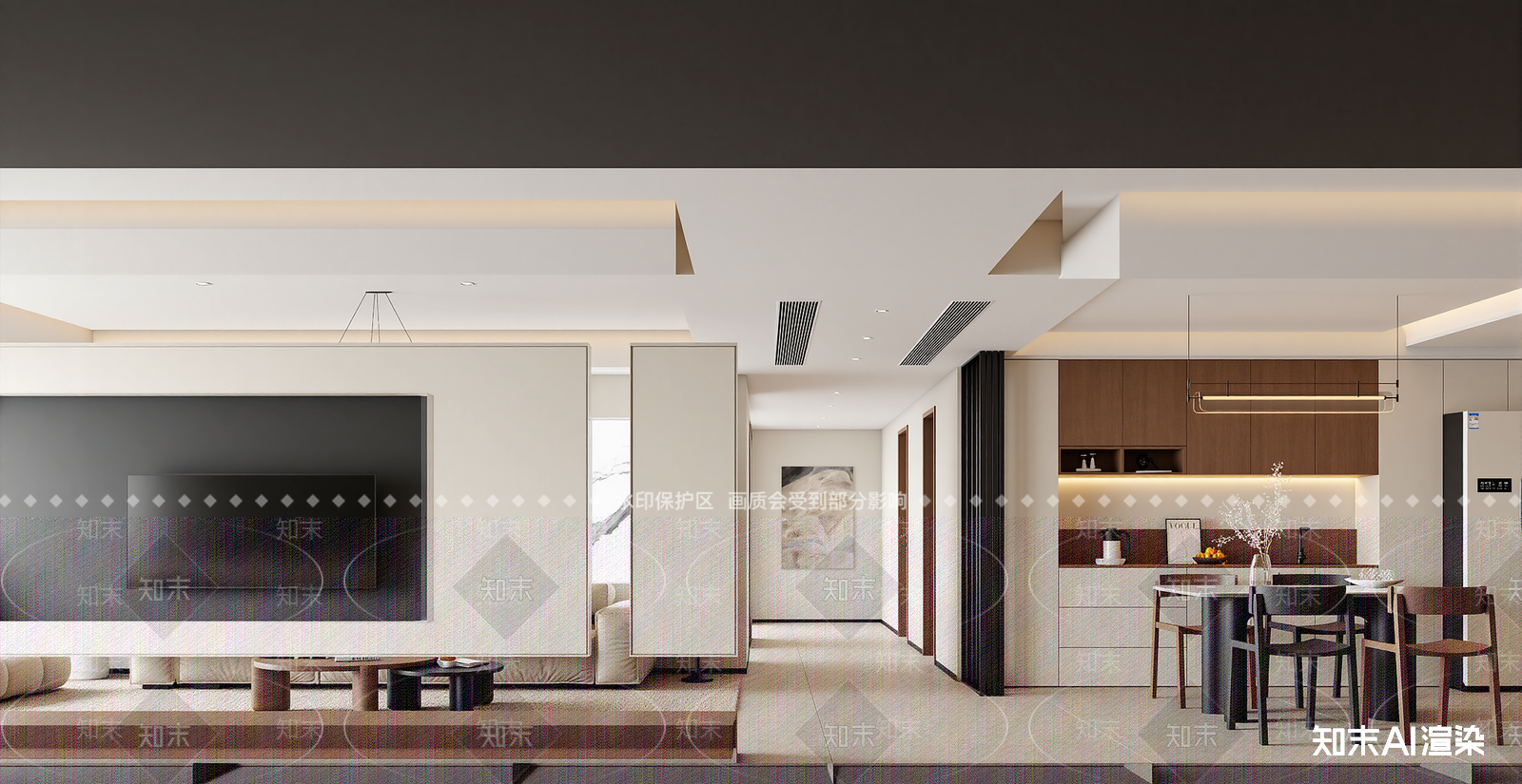 现代客餐厅3D模型下载【ID:1215063764】