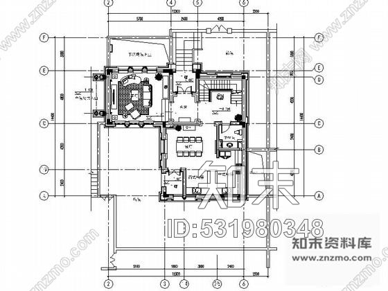 施工图杭州伊斯兰风格三层别墅室内装修施工图含实景施工图下载【ID:531980348】