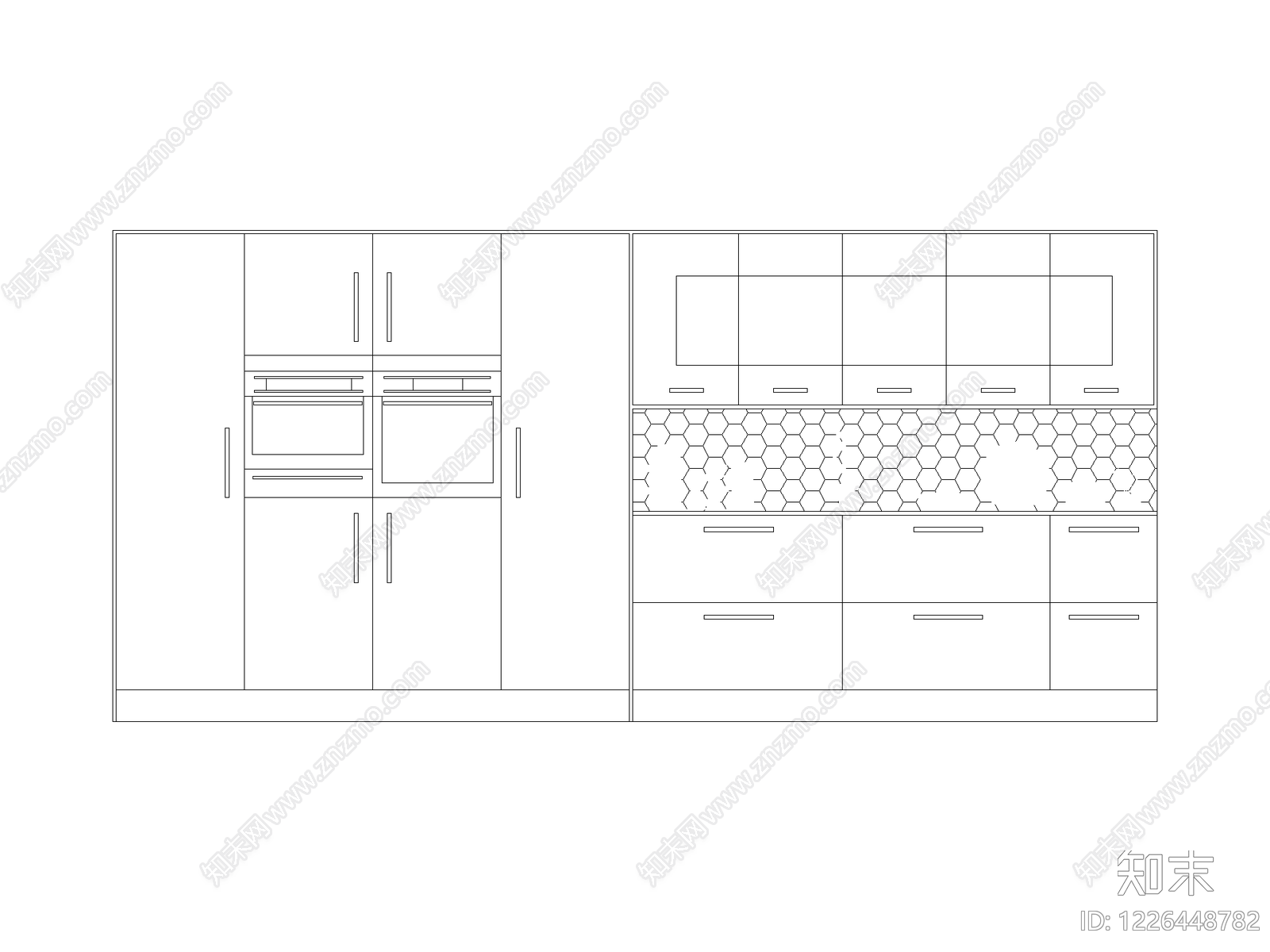 柜子cad施工图下载【ID:1226448782】