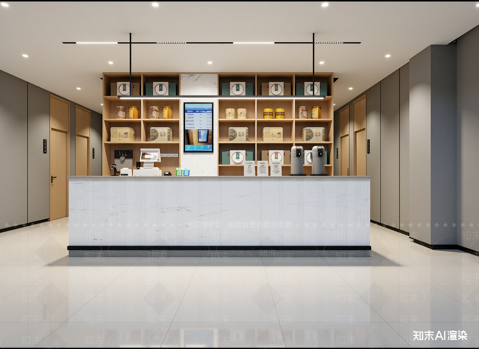 现代茶馆3D模型下载【ID:1214686042】