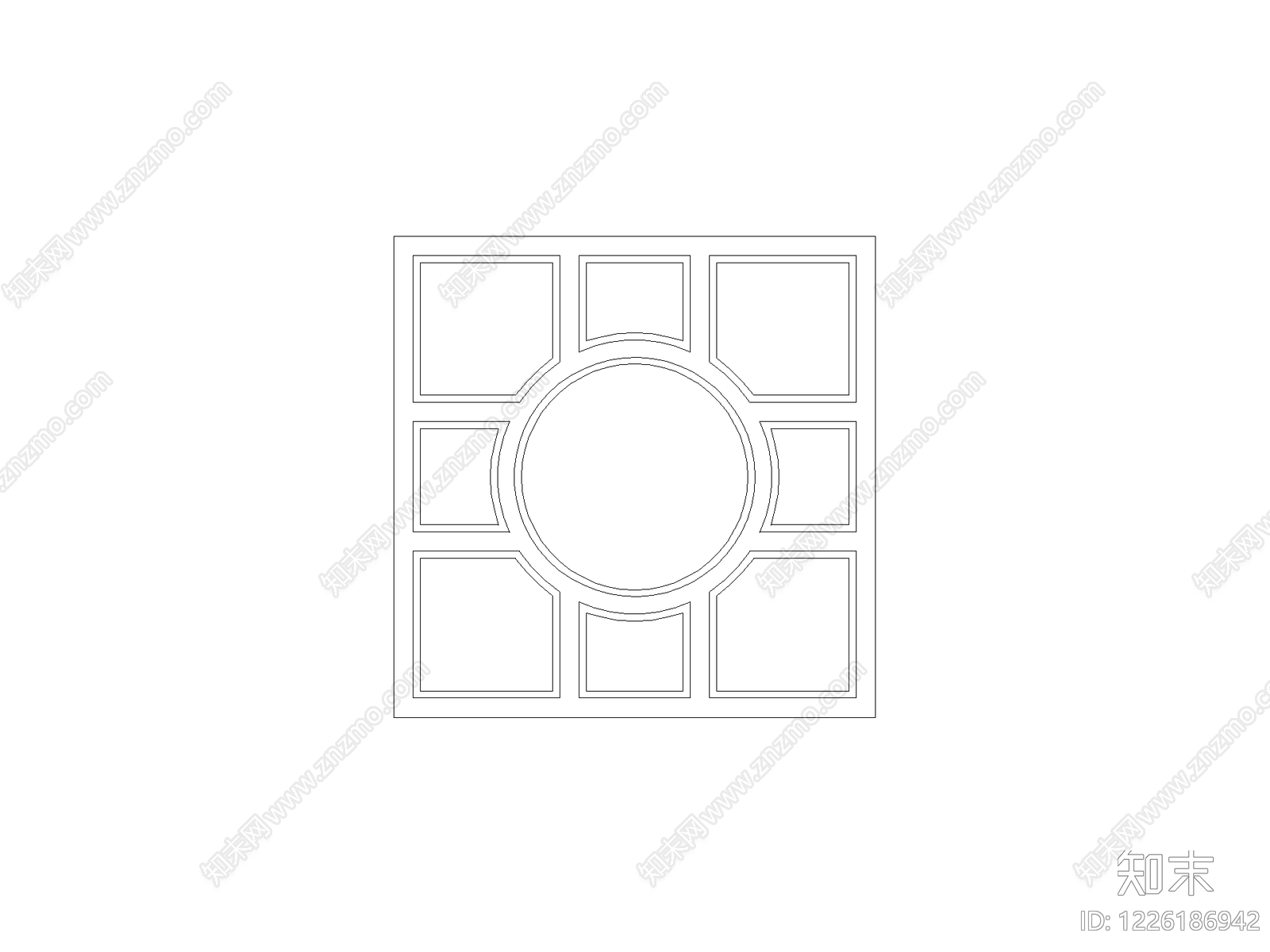 地面拼花CAD图纸