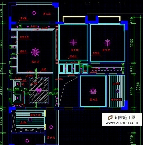 一套复式楼施工图cad施工图下载【ID:56916457】