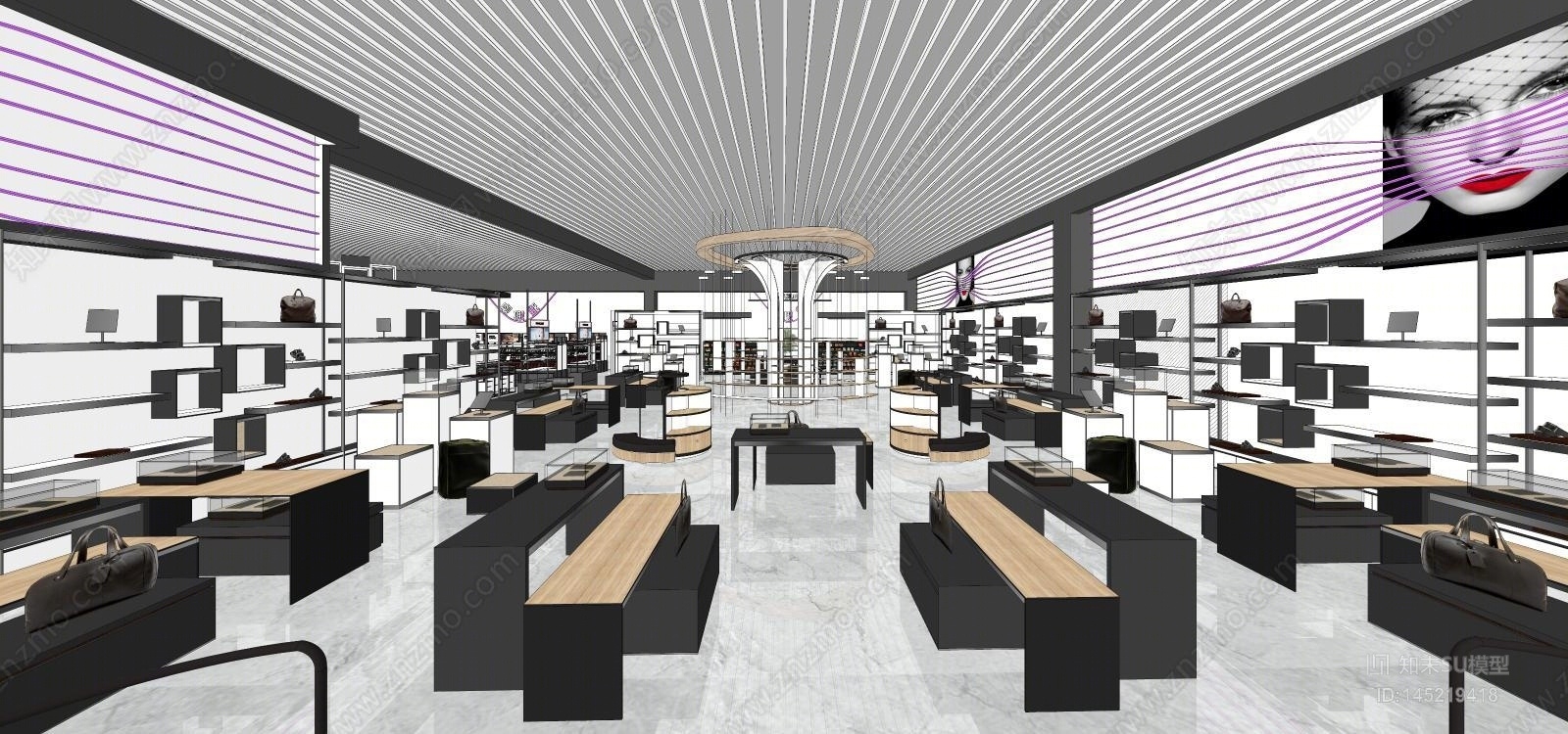 现代机场店免税店SU模型下载【ID:145219418】