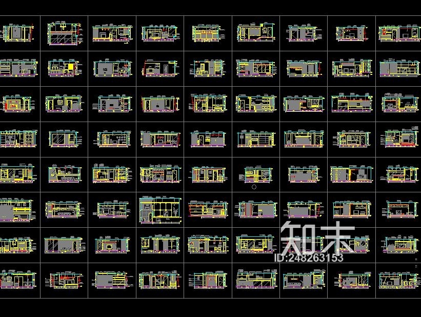 常用CAD图块施工图下载【ID:248263153】