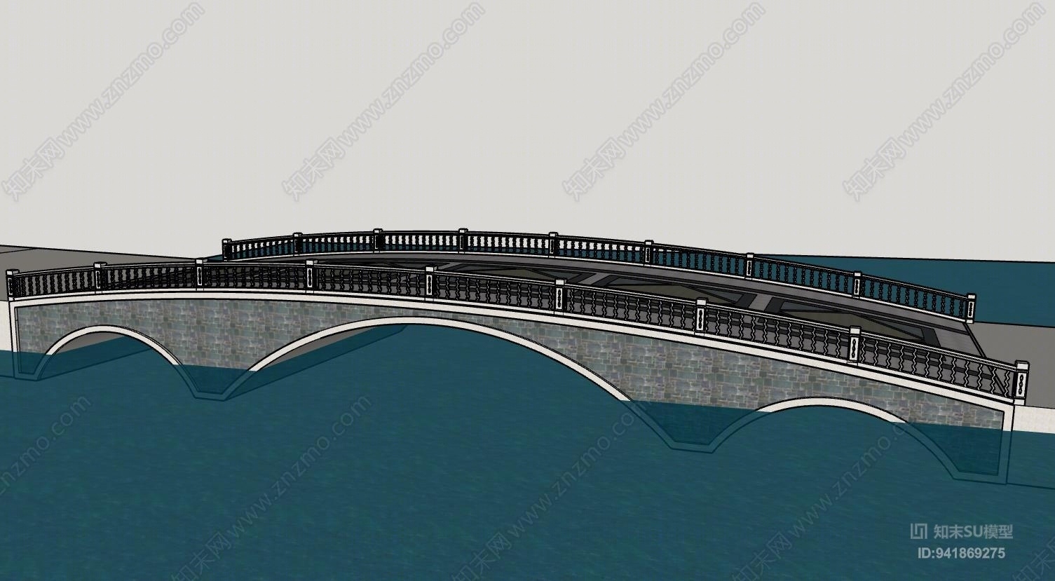 漫水桥SU模型下载【ID:941869275】