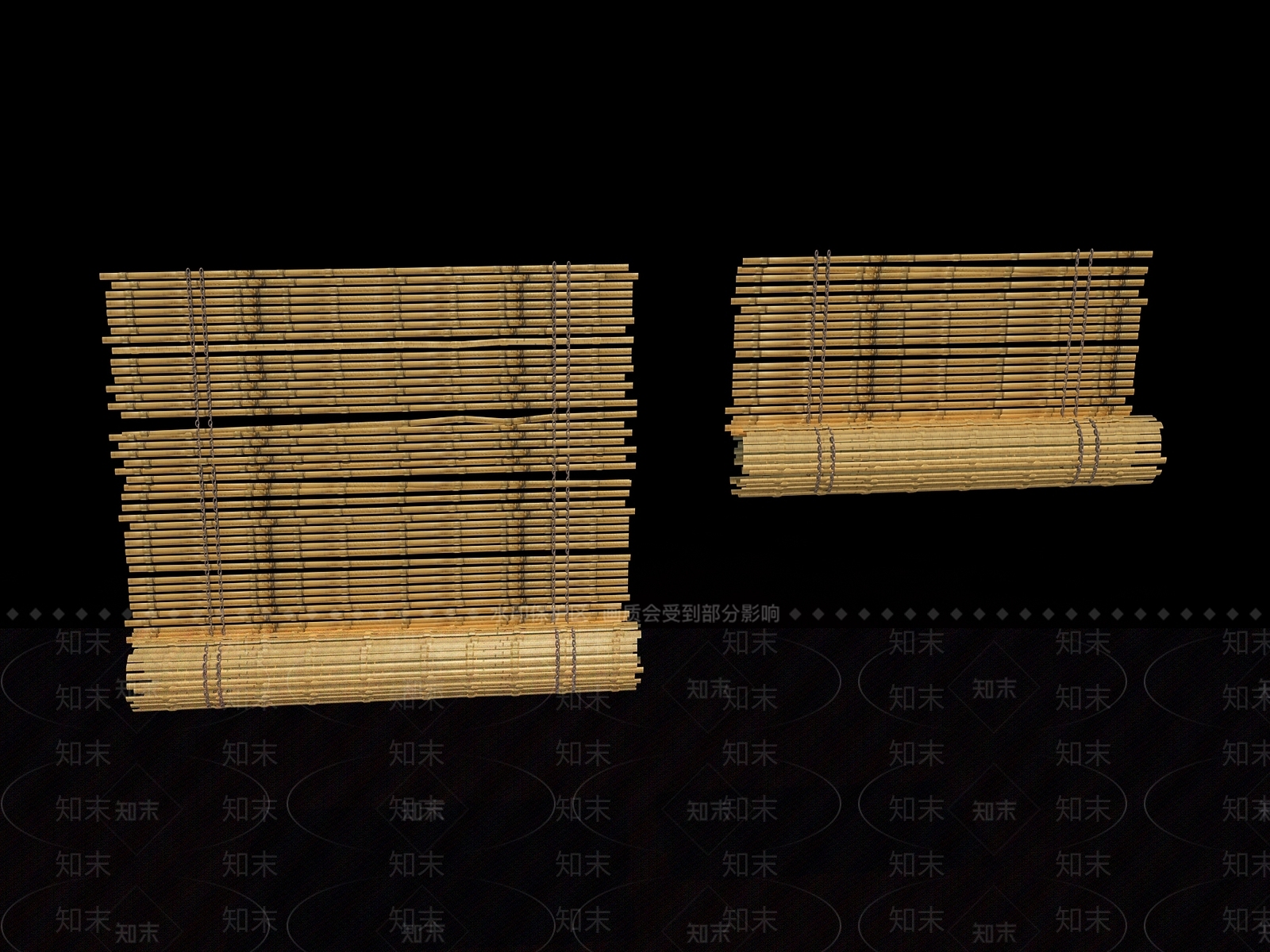 现代竹帘3D模型下载【ID:334116894】