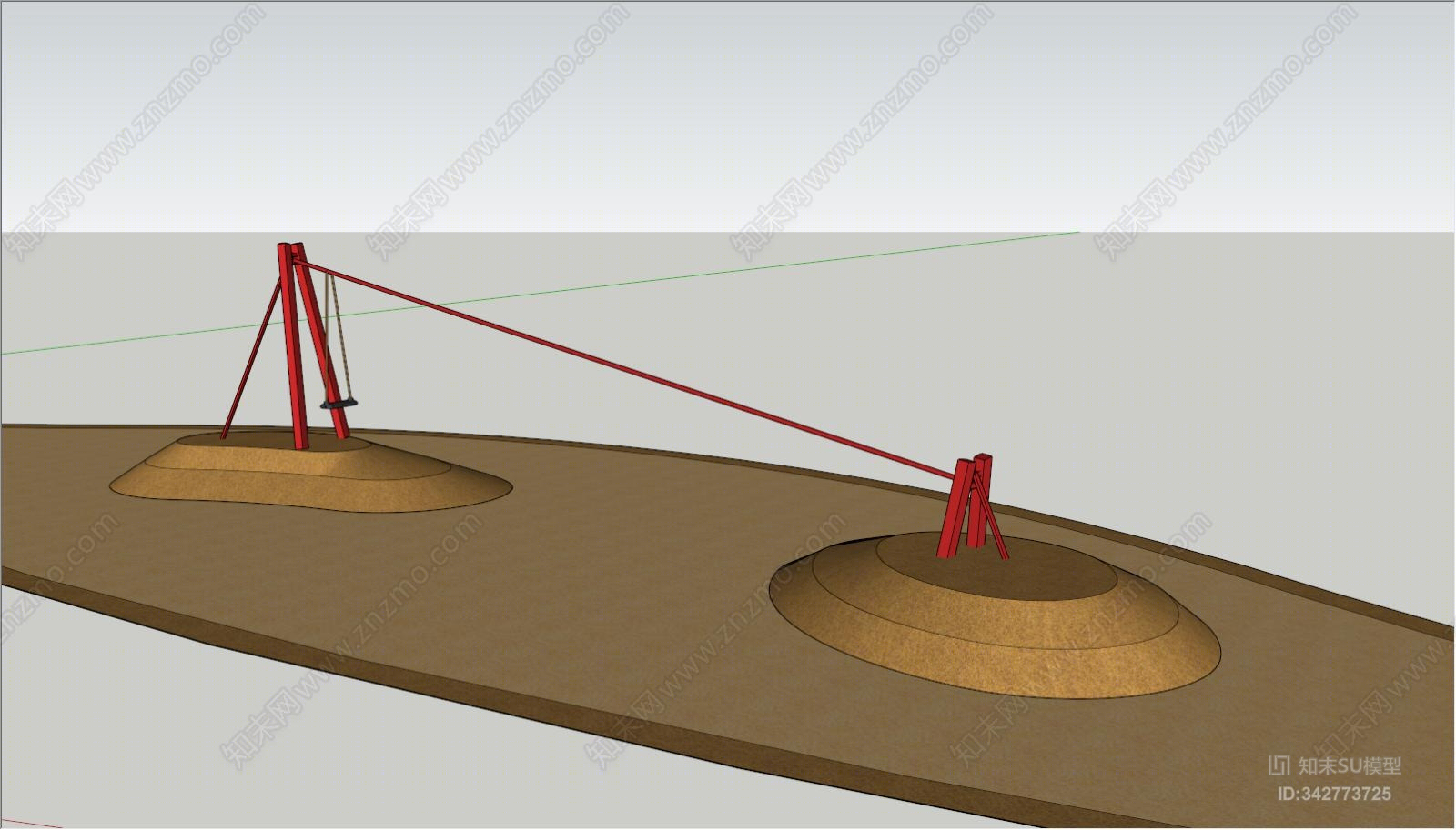 儿童游乐设施SU模型下载【ID:342773725】