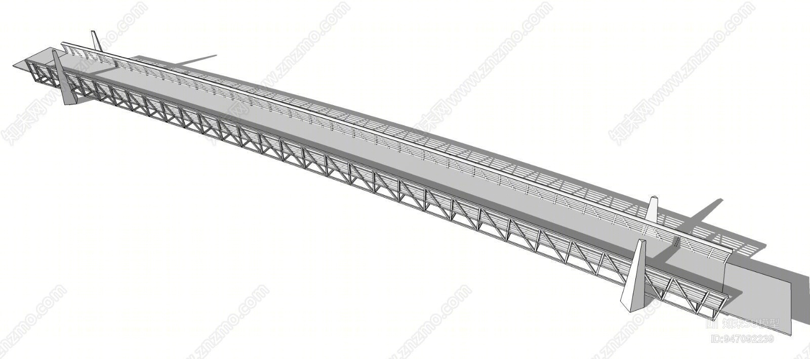 现代风格桥SU模型下载【ID:947092239】