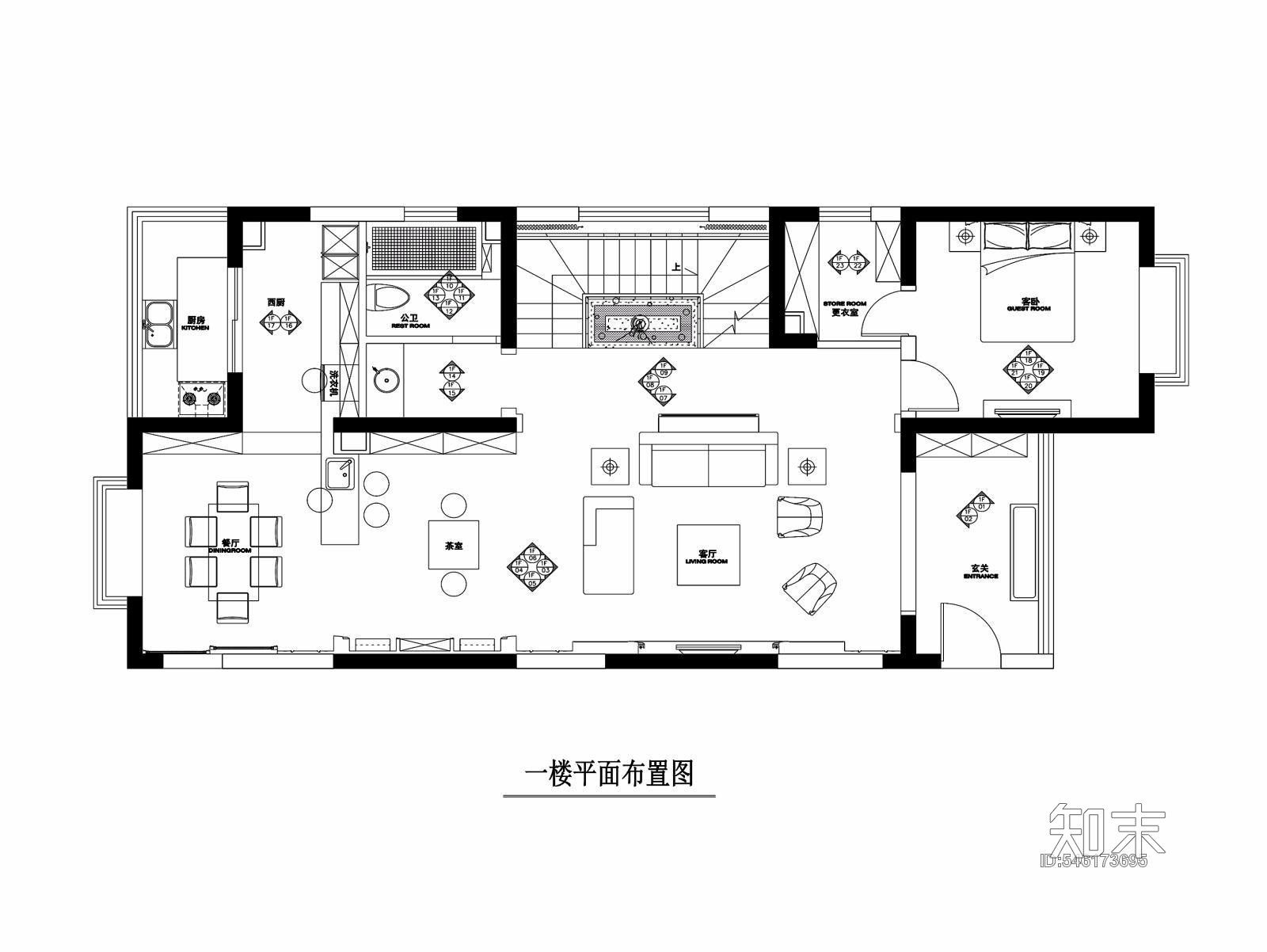 欧式公寓施工图cad施工图下载【ID:546173695】