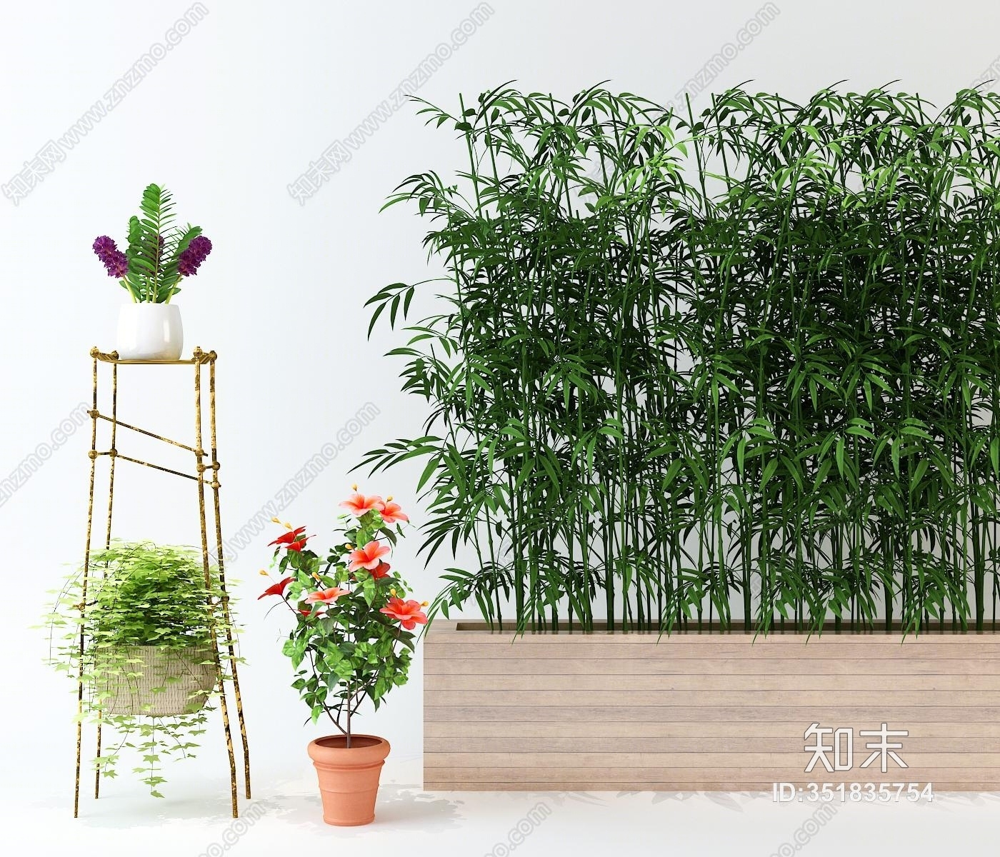 北欧园林小品3D模型下载【ID:351835754】