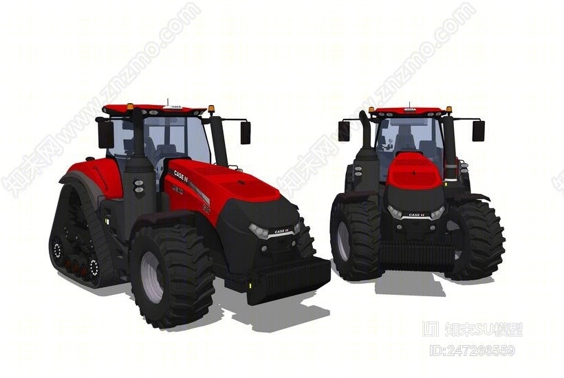 现代农用拖拉机车SU模型下载【ID:247266559】