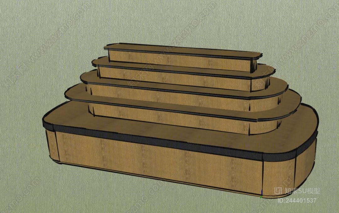 现代商场超市货架SU模型下载【ID:244401537】