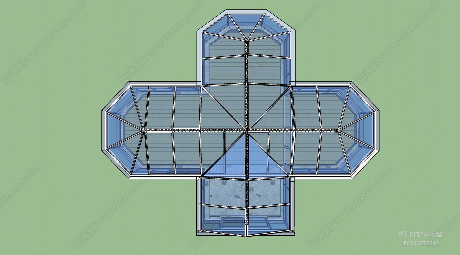 玻璃温室生态餐厅其他SU模型下载【ID:330272212】