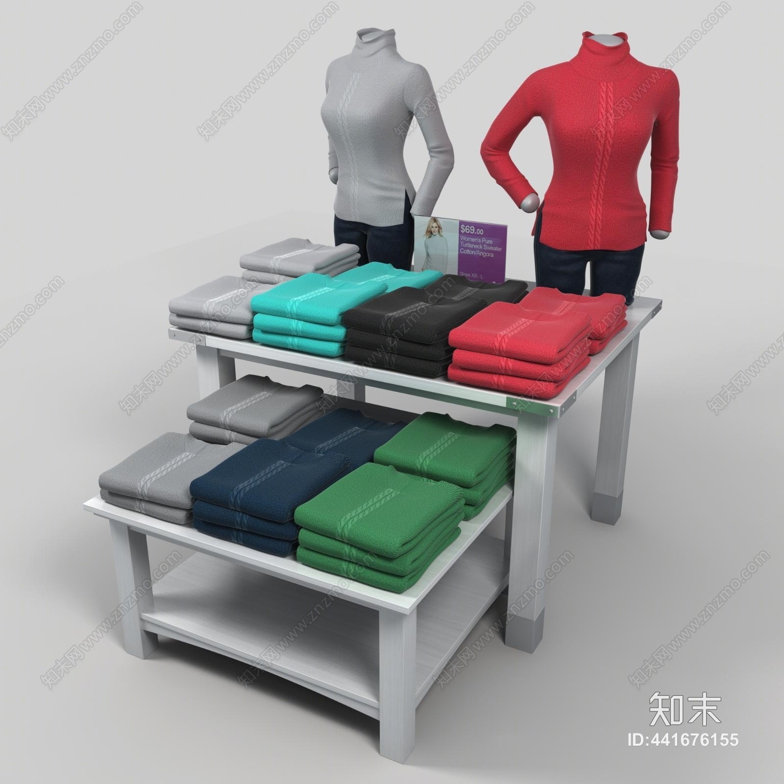 现代服装店3D模型下载【ID:441676155】