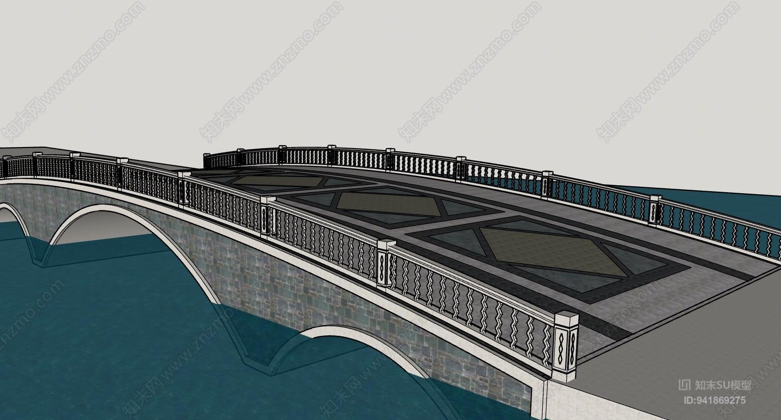 漫水桥SU模型下载【ID:941869275】