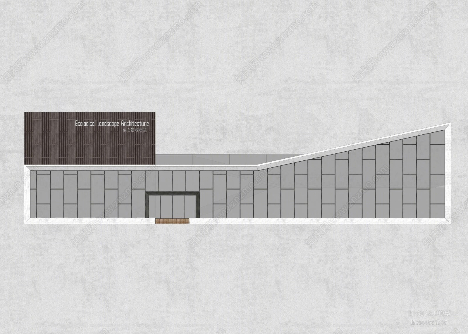 现代绿色建筑SU模型下载【ID:644561745】