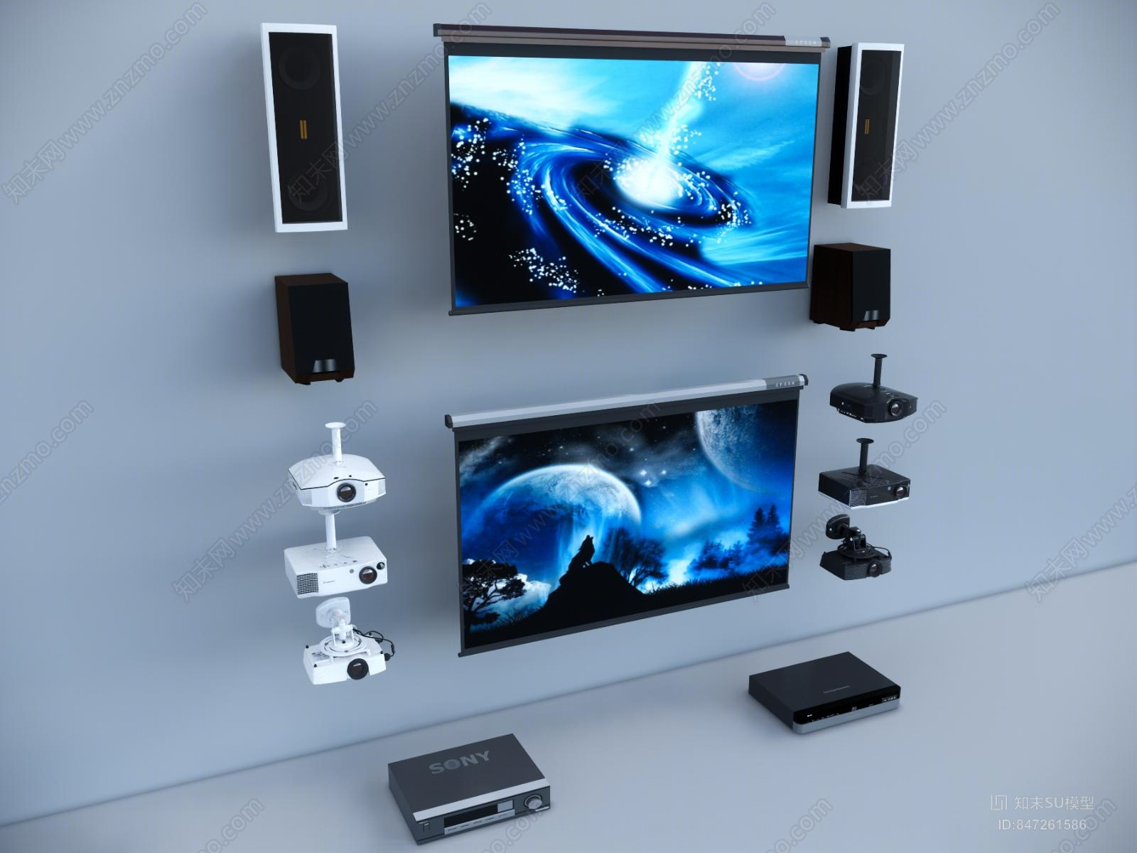 投影仪SU模型下载【ID:847261586】