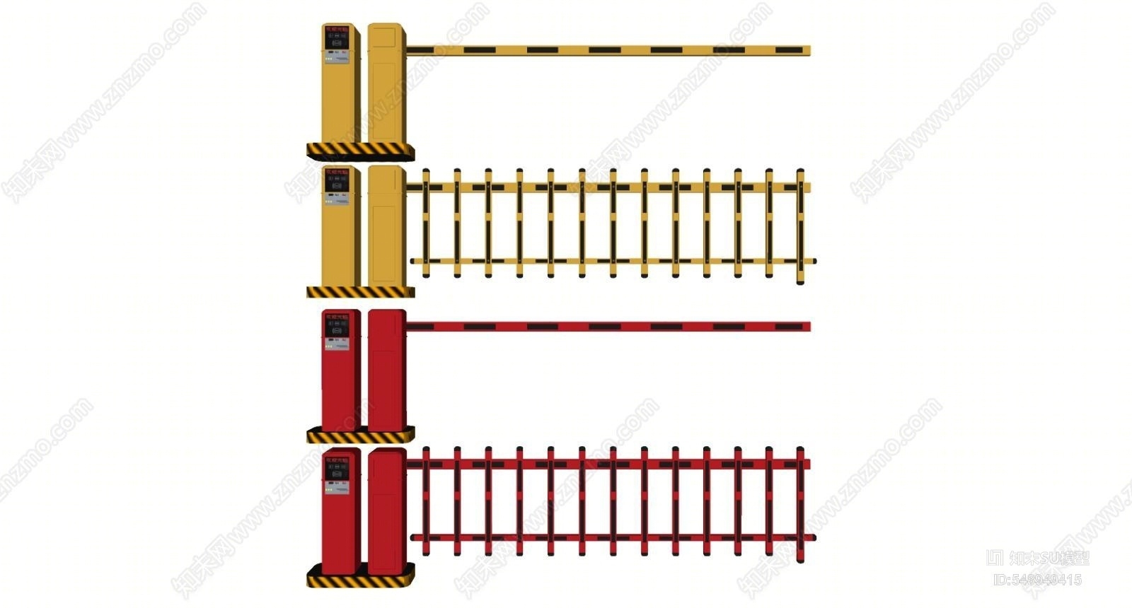 现代风格停车场SU模型下载【ID:548949415】