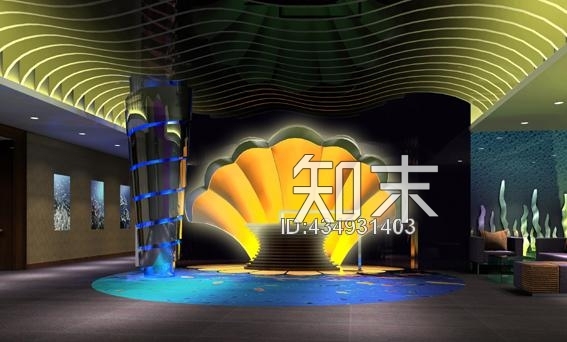 [广州]某KTV装修施工图(含效果)cad施工图下载【ID:434931403】