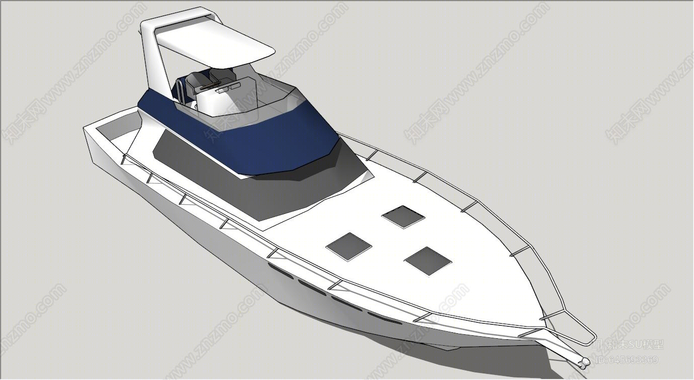 现代船SU模型下载【ID:645693369】