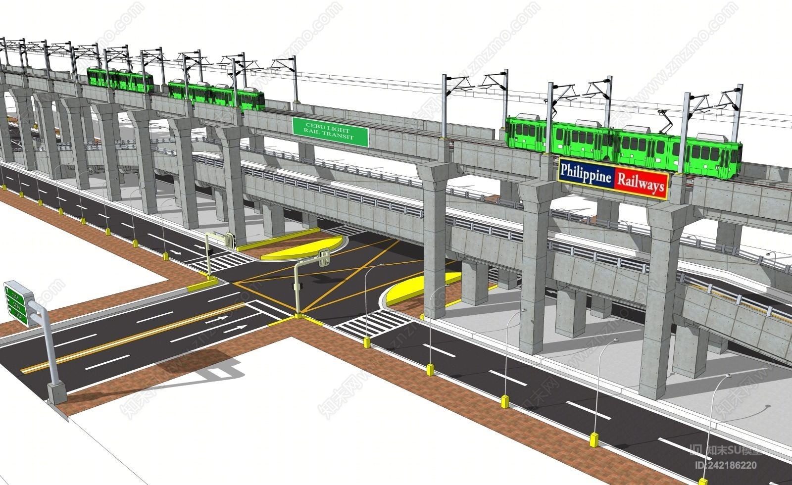 立体交通SU模型下载【ID:242186220】