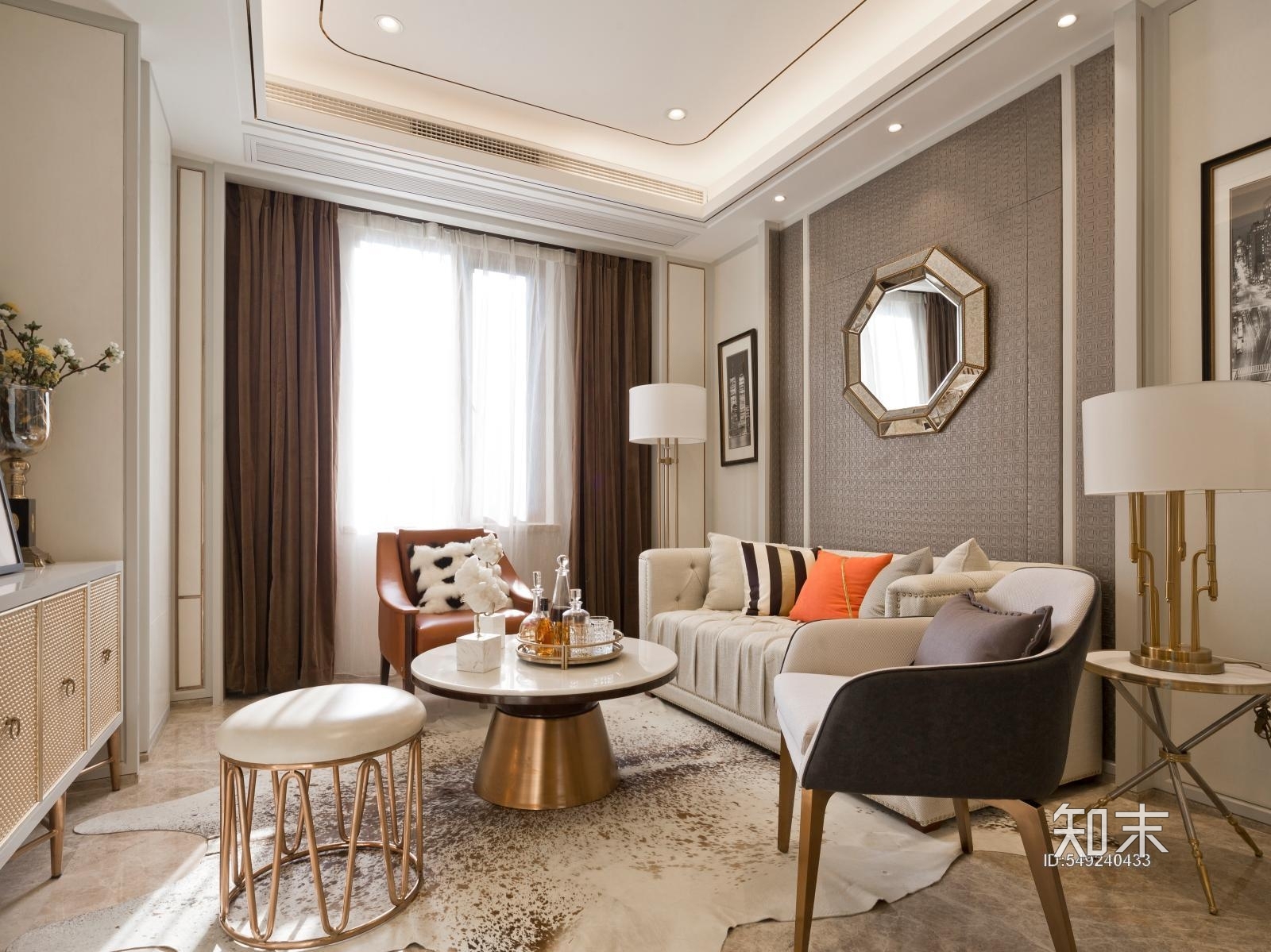 欧式别墅施工图下载【ID:549240433】