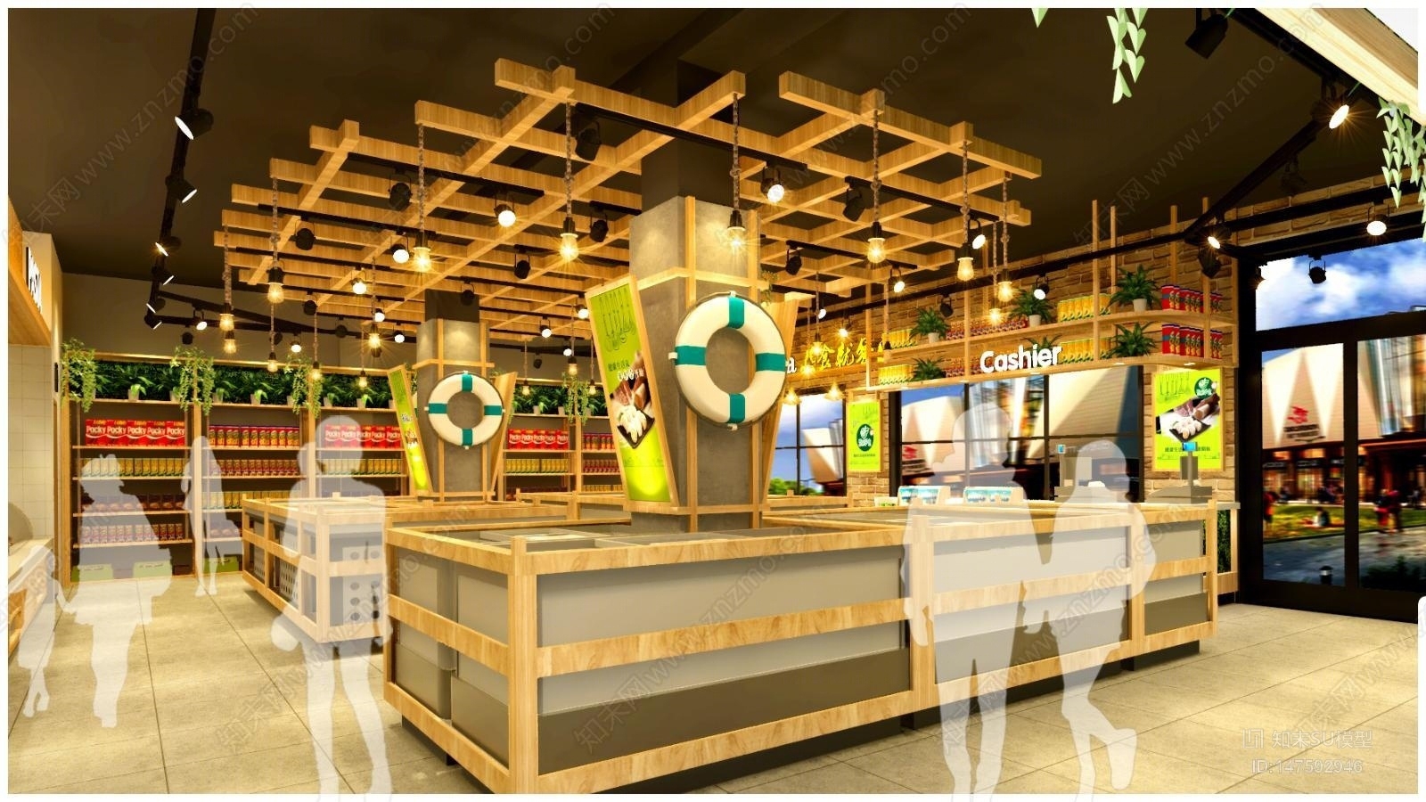 新中式水果店SU模型下载【ID:147592946】