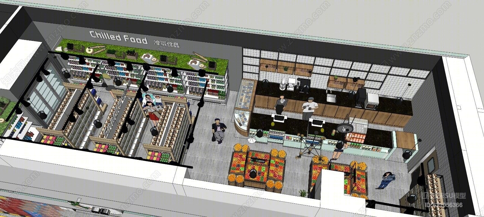 便利店模型SU模型下载【ID:631056366】