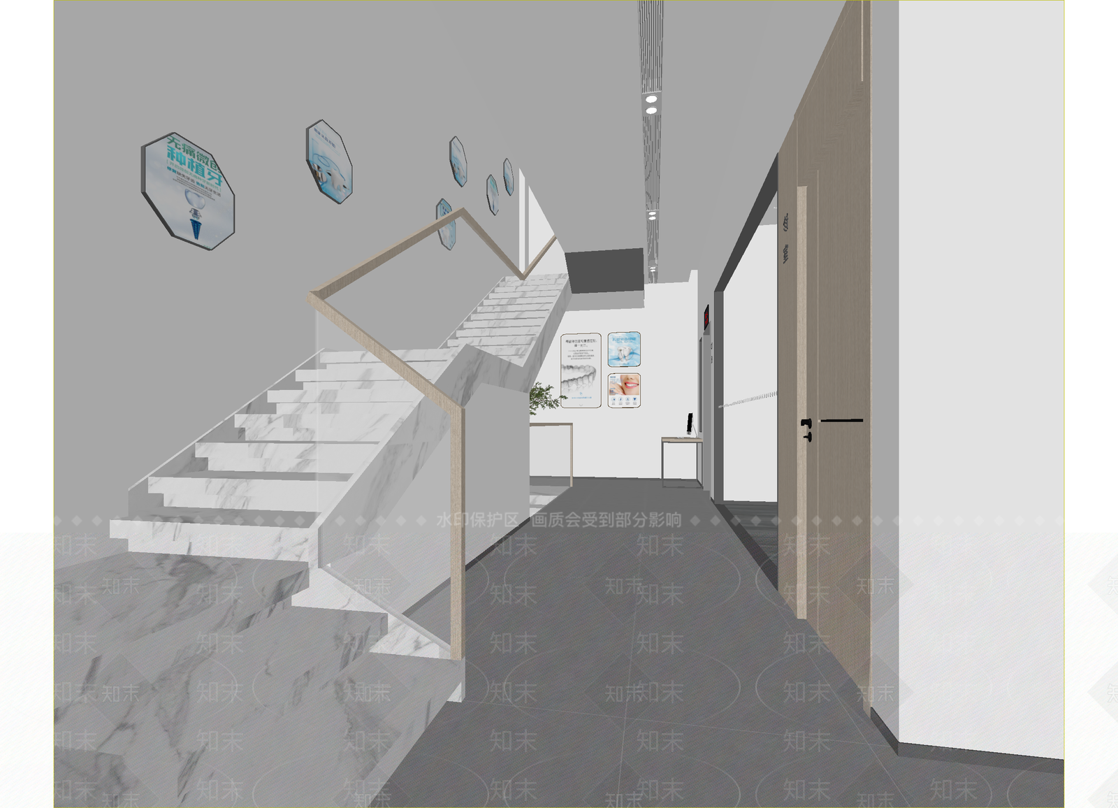 现代走廊3D模型下载【ID:1215096348】