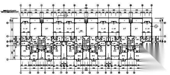 嘉乐云峰阁七层住宅楼建筑施工图cad施工图下载【ID:149550141】