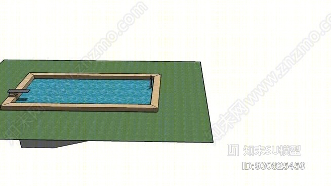游泳池SU模型下载【ID:930825450】