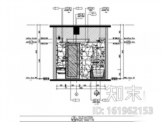 [深圳]某国际大酒店总经理套房室内施工图(含效果图)施工图下载【ID:161962153】