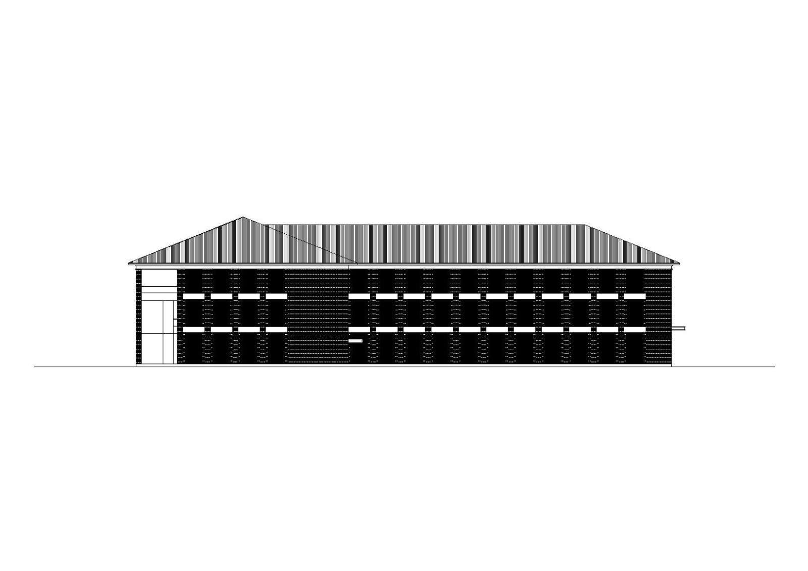 [河南]北方某高校食堂建筑施工图（CAD）cad施工图下载【ID:151651190】