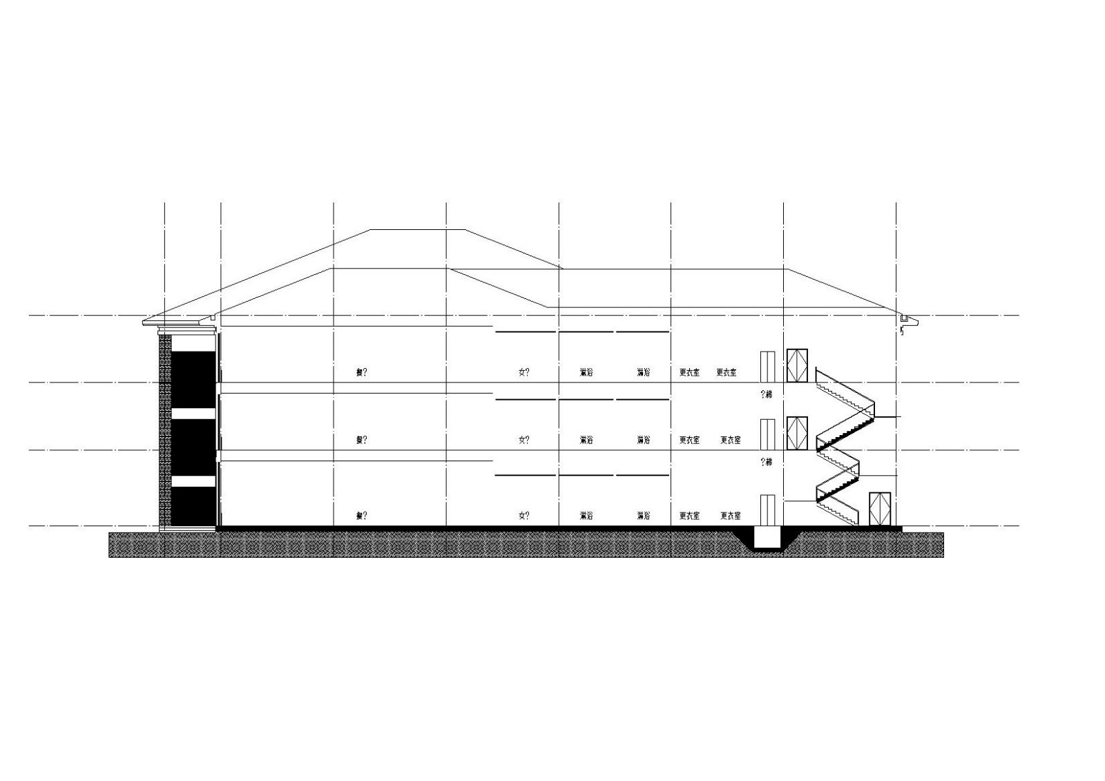 [河南]北方某高校食堂建筑施工图（CAD）cad施工图下载【ID:151651190】