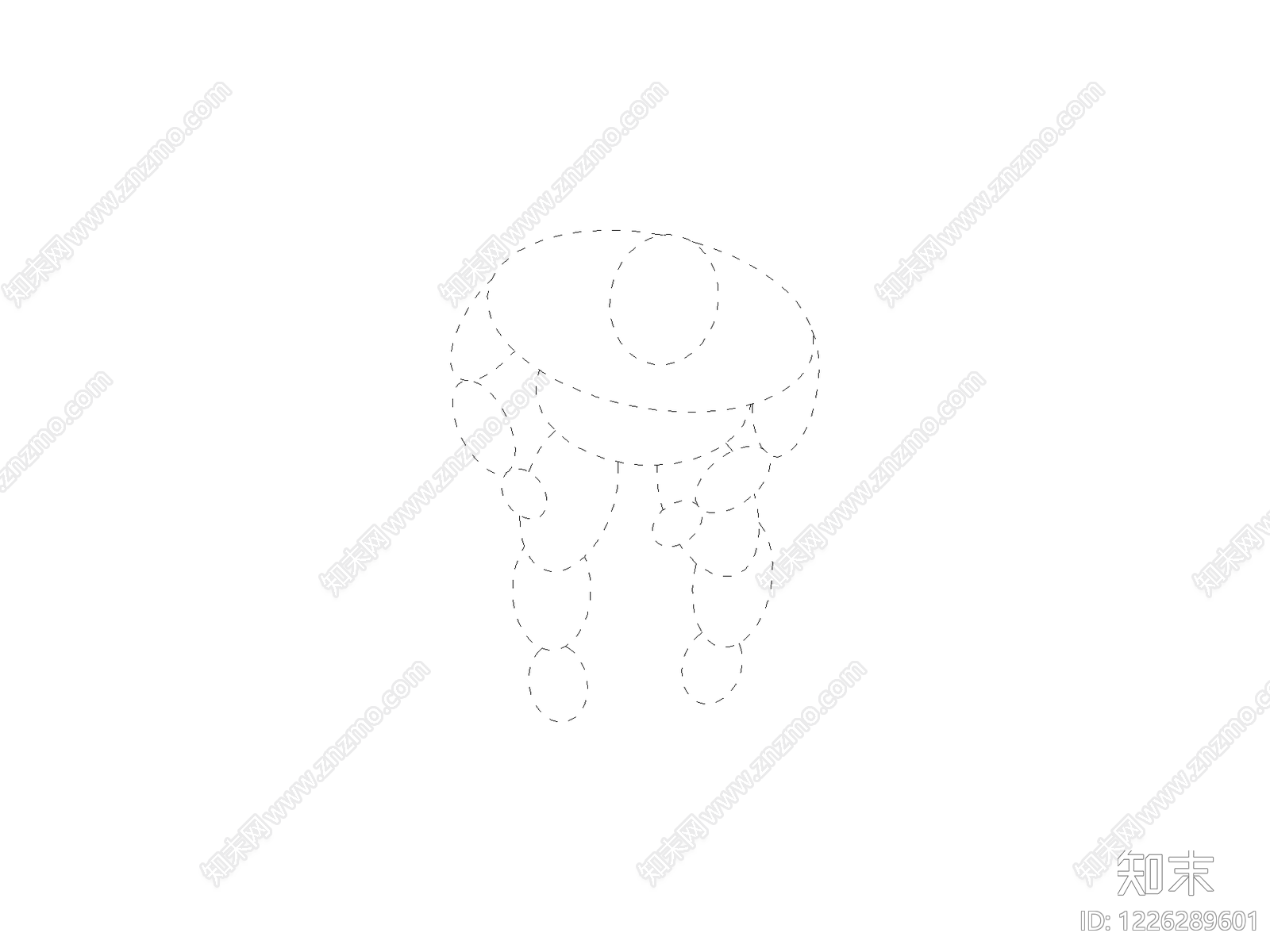 现代摆件CAD图纸