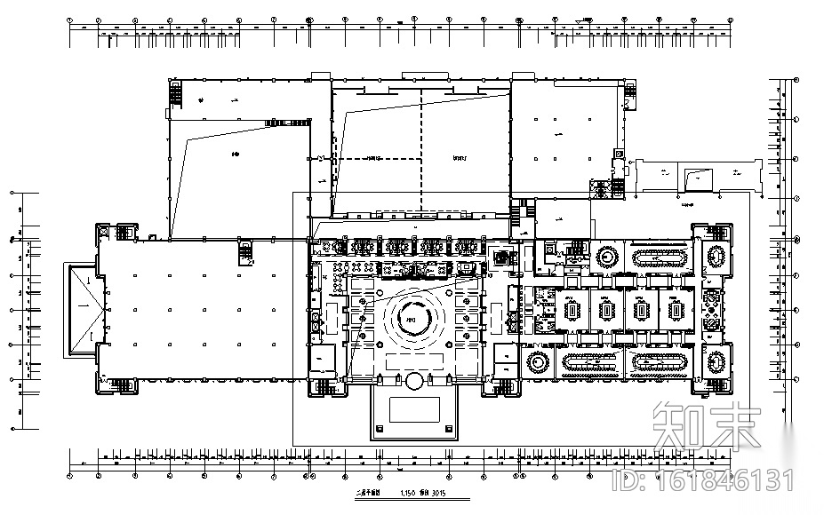 [山东]奢华五星级大酒店室内装饰全套施工图（附效果图）cad施工图下载【ID:161846131】