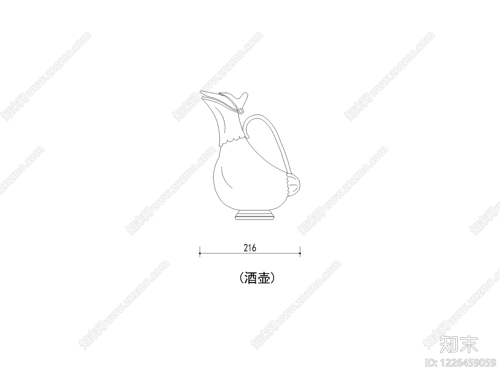 摆件cad施工图下载【ID:1226459059】