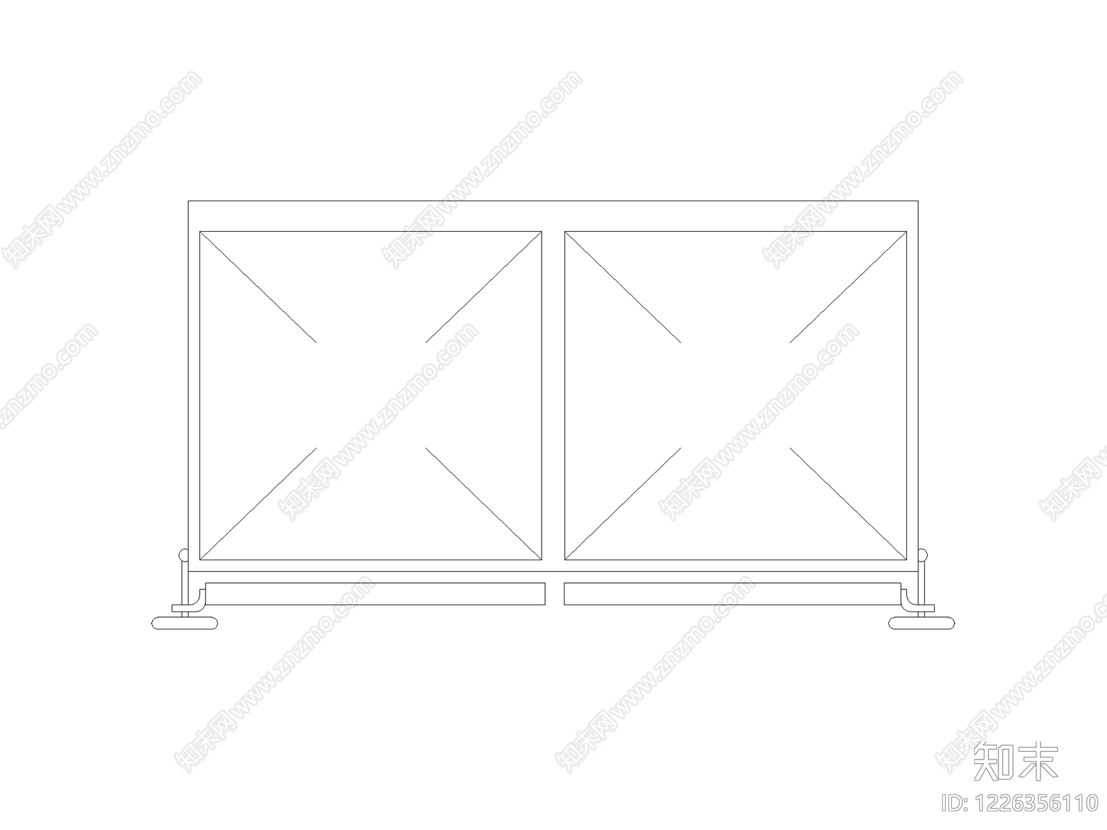 柜子cad施工图下载【ID:1226356110】