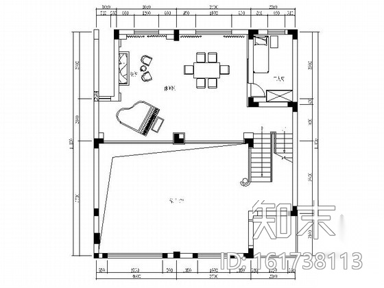 高档豪华三层别墅装修施工图（含效果）cad施工图下载【ID:161738113】