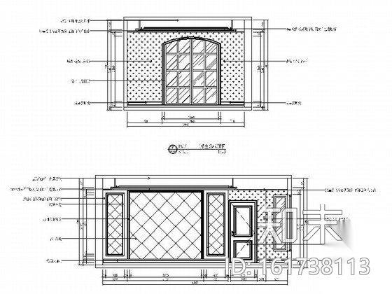 高档豪华三层别墅装修施工图（含效果）cad施工图下载【ID:161738113】