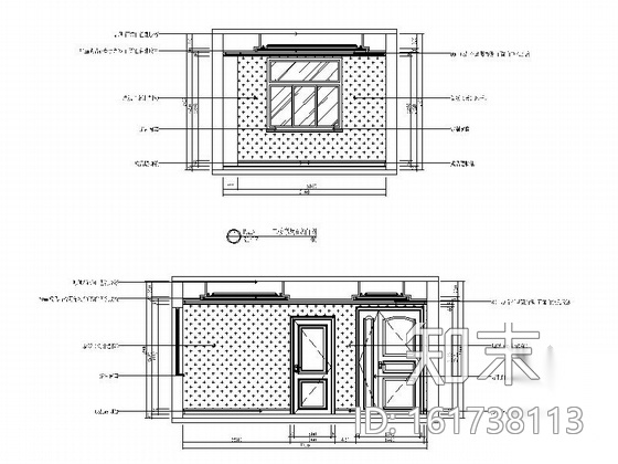 高档豪华三层别墅装修施工图（含效果）cad施工图下载【ID:161738113】