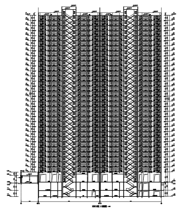 [广州]超高层17栋住宅建筑施工图(16年PDF版本全专业正...cad施工图下载【ID:168465110】