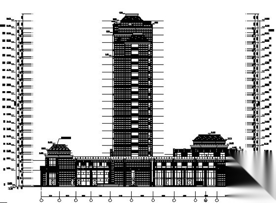 某十九层商住楼建筑施工图施工图下载【ID:167237105】