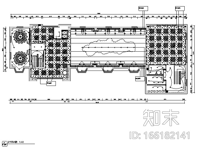 [新疆]欧式民族混搭风格餐饮空间设计施工图（附效果图...cad施工图下载【ID:166182141】