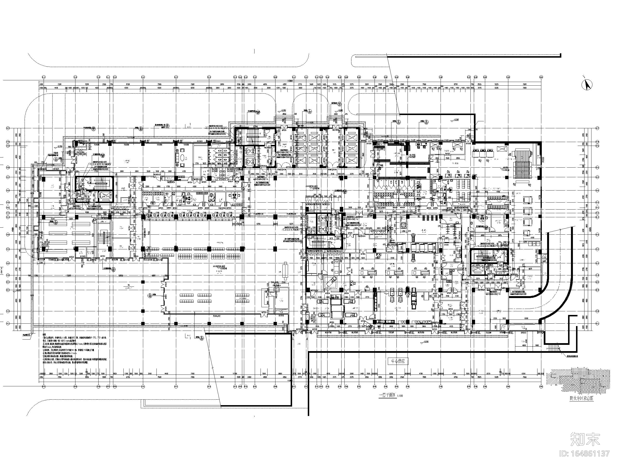 中医医院门诊医技楼康复楼及附属建筑施工图施工图下载【ID:164861137】