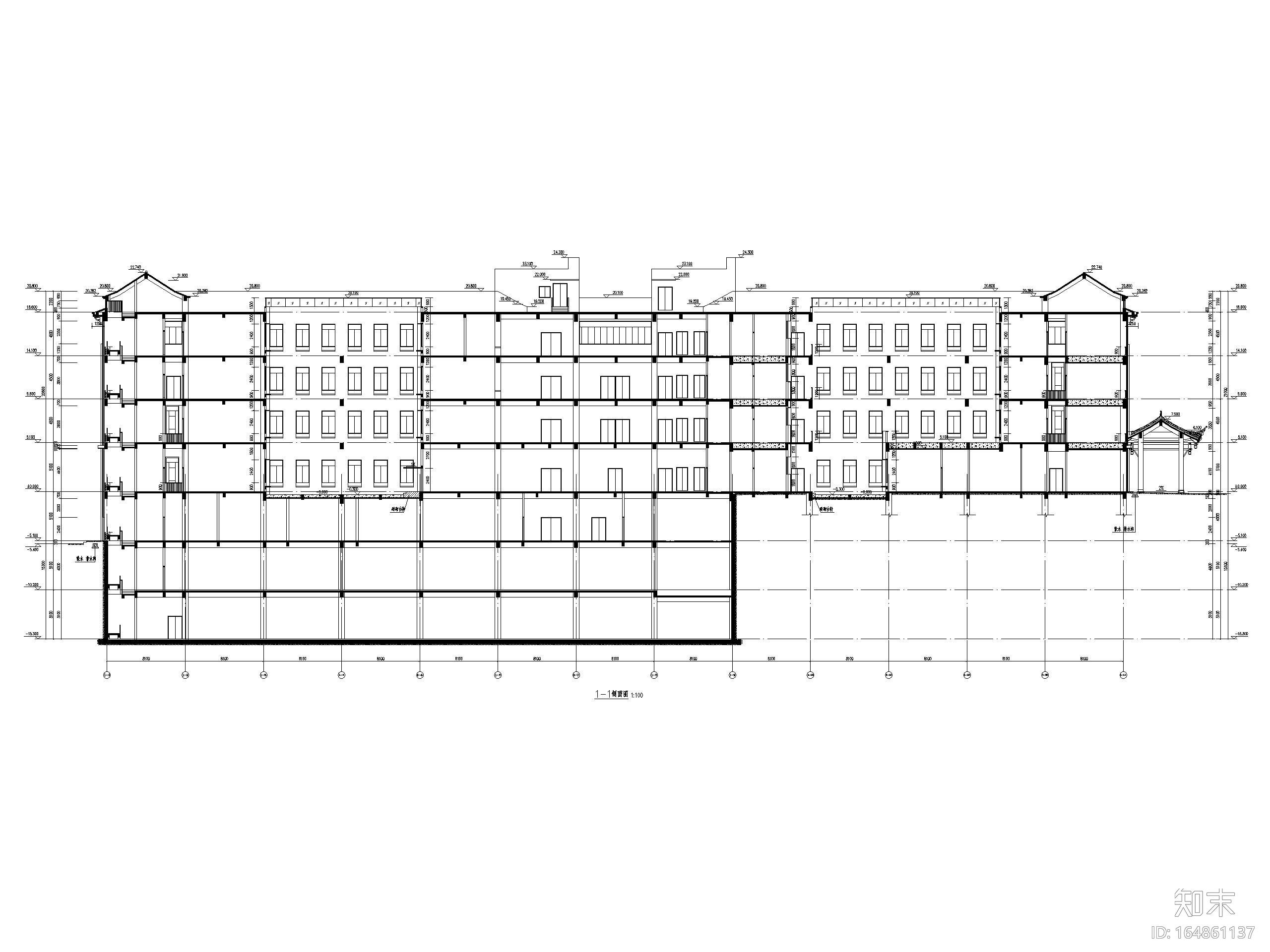 中医医院门诊医技楼康复楼及附属建筑施工图施工图下载【ID:164861137】