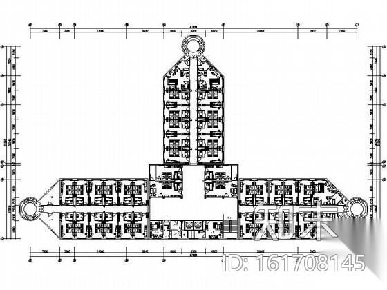[山西]独具特色最佳四星级高档酒店设计施工图（含全套方...cad施工图下载【ID:161708145】