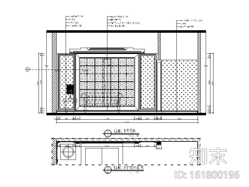 娱乐城豪华欧式风格KTV设计施工图（含效果图）cad施工图下载【ID:161800196】