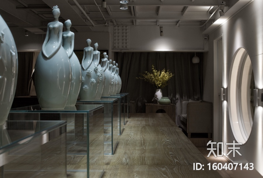 [新疆]360平米璞玉展厅设计施工图（附效果图）施工图下载【ID:160407143】