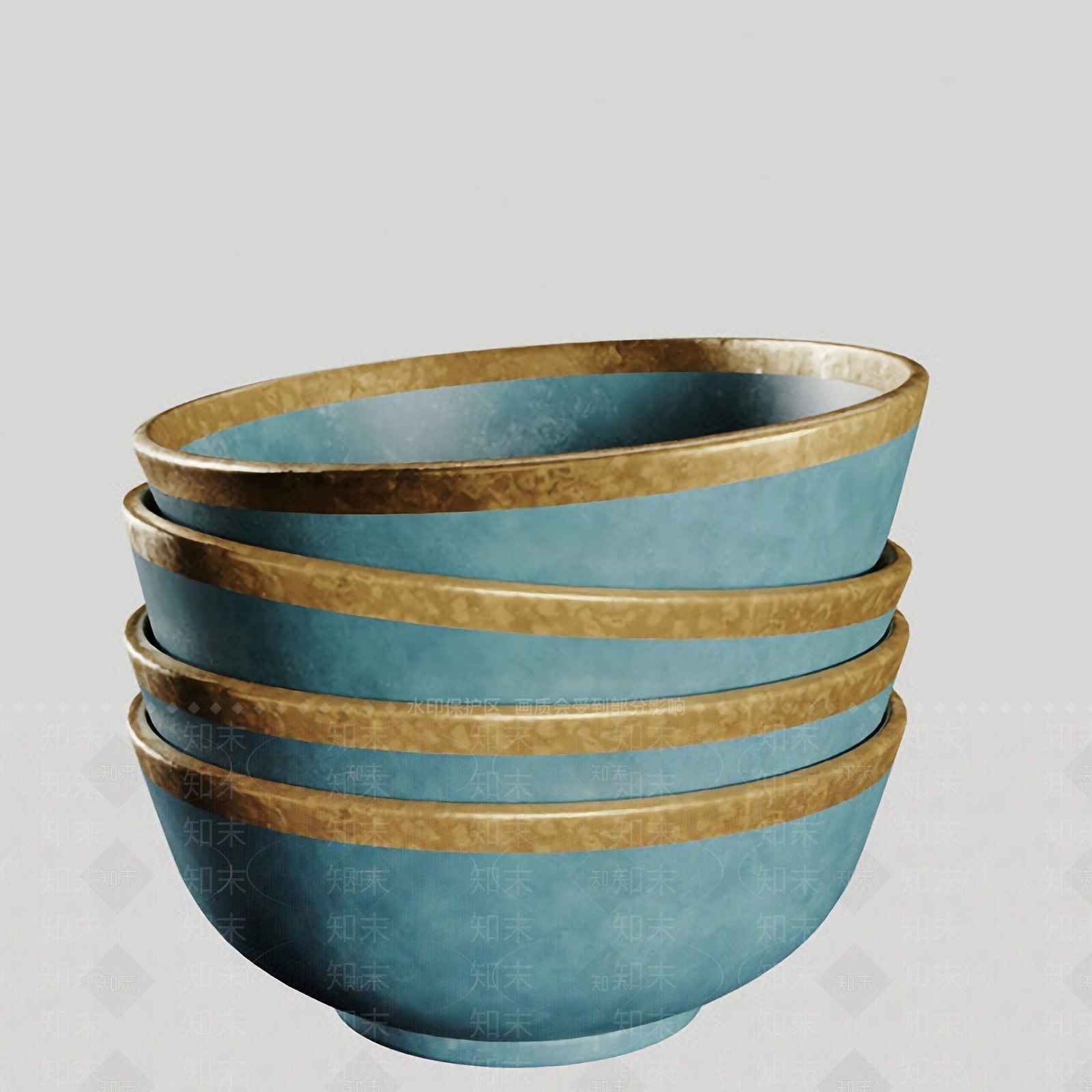 陶瓷餐具免费3D模型下载【ID:1123742448】